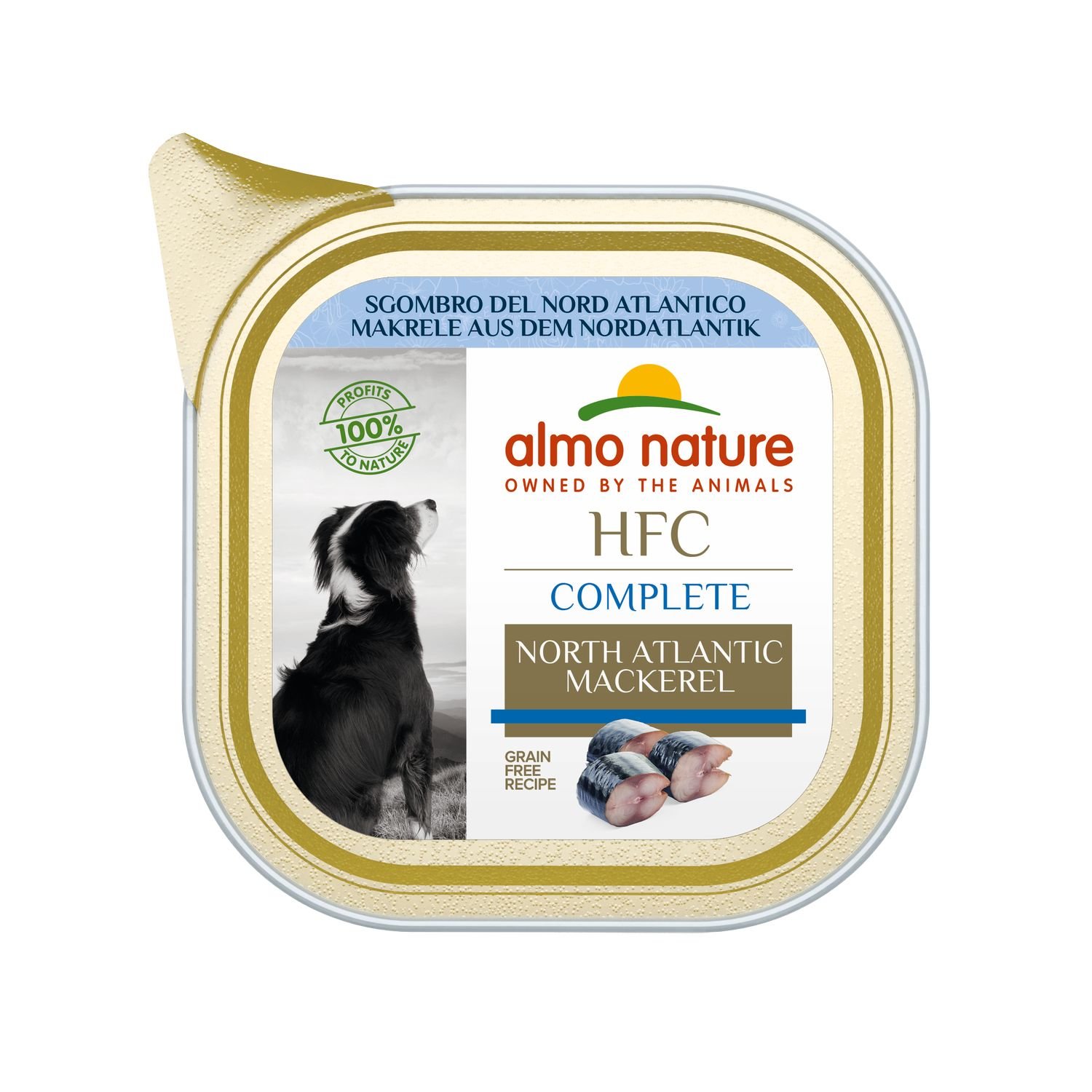 Вологий корм для собак Almo Nature HFC Dog Complete північноатлантична скумбрія, 85 г - фото 1