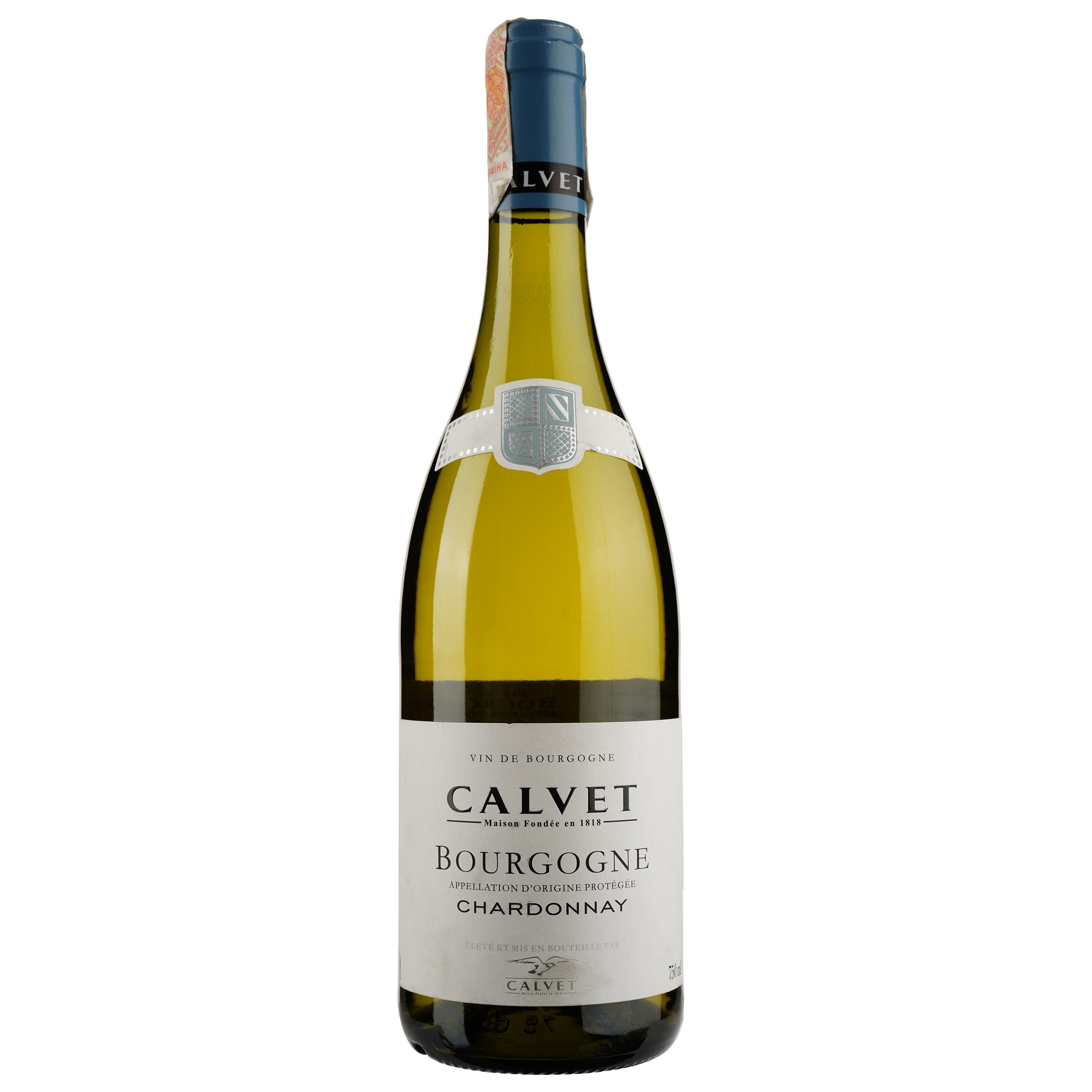 Вино Calvet Bourgogne Chardonnay, 13%, 0,75 л (AG1G031) - фото 1