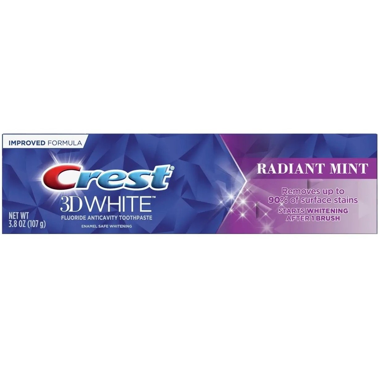Отбеливающая зубная паста Crest 3D White Radiant Mint 107 г - фото 1