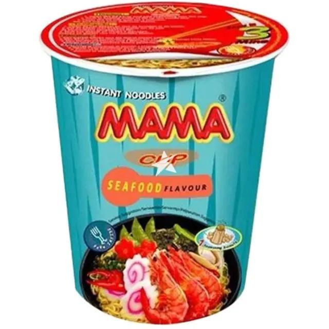 Лапша быстрого приготовления MAMA с морепродуктами в стаканчике 70 г - фото 1