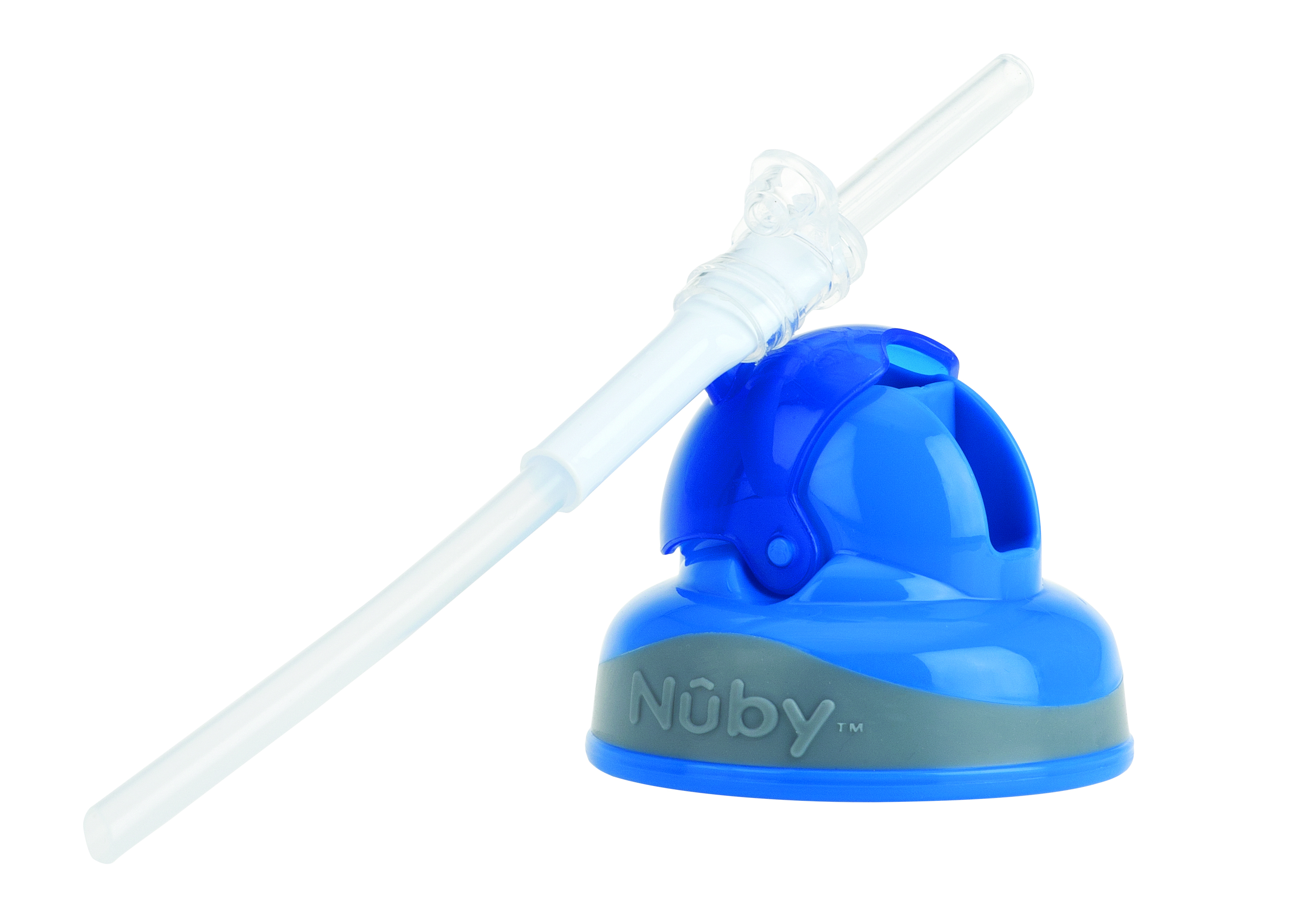 Поильник Nuby Tritan Flip-it с трубочкой-непроливайкой, синий, 360 мл (NV0414022blu) - фото 3