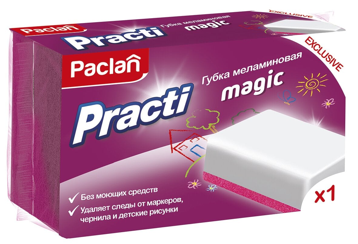 Губка кухонная Paclan Practi Magic, 1 шт. - фото 1