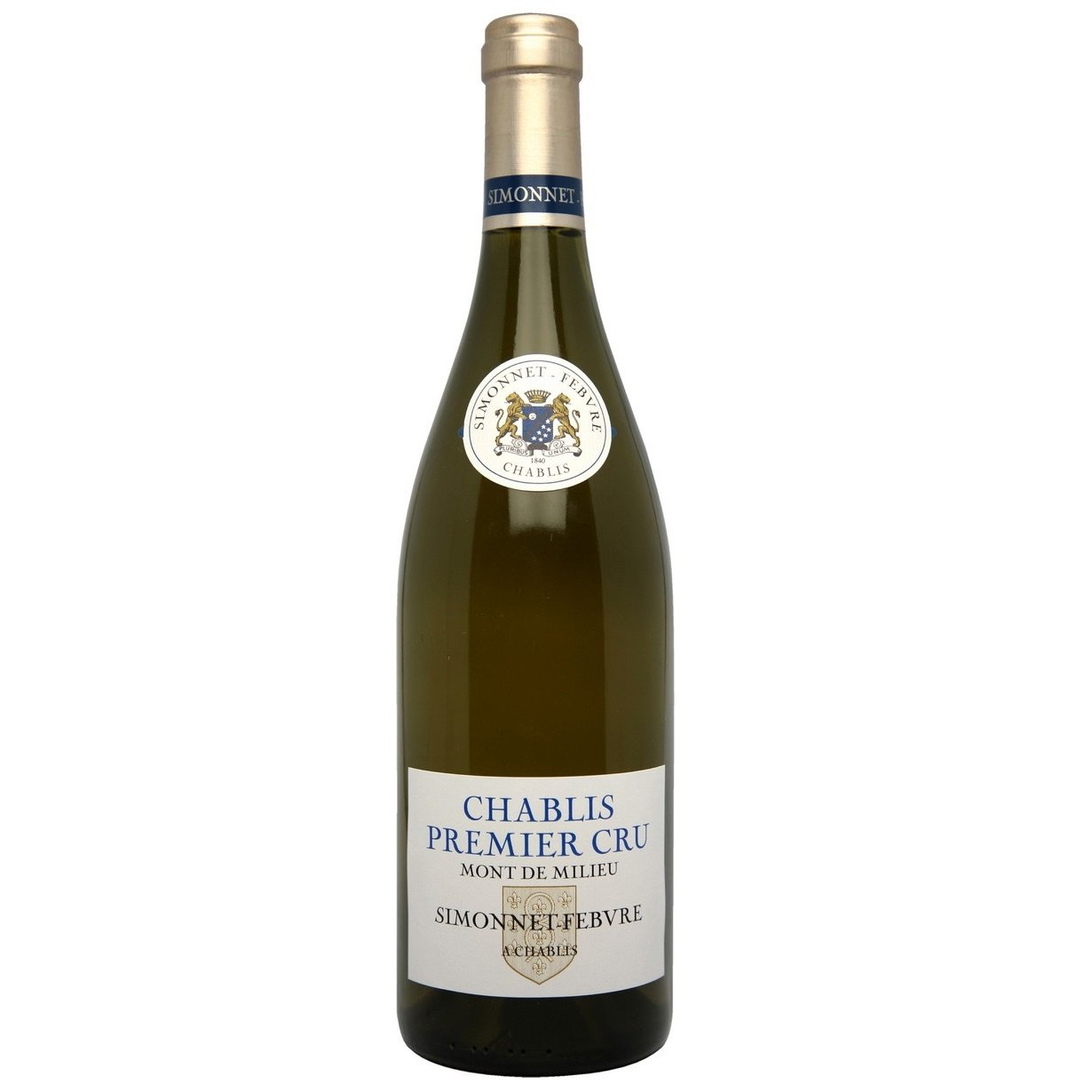 Вино Simonnet-Febvre Chablis Premier Cru Montmains АОС, біле, сухе, 13%, 0,75 л (814485) - фото 1