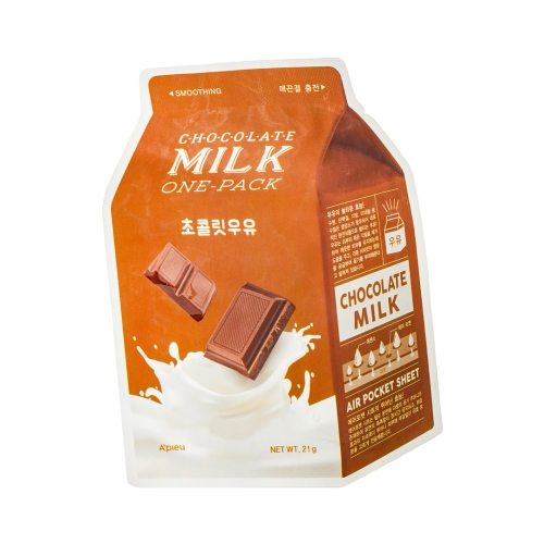Тканевая маска A'pieu Chocolate Milk One-Pack с экстрактом какао, 21 мл - фото 1