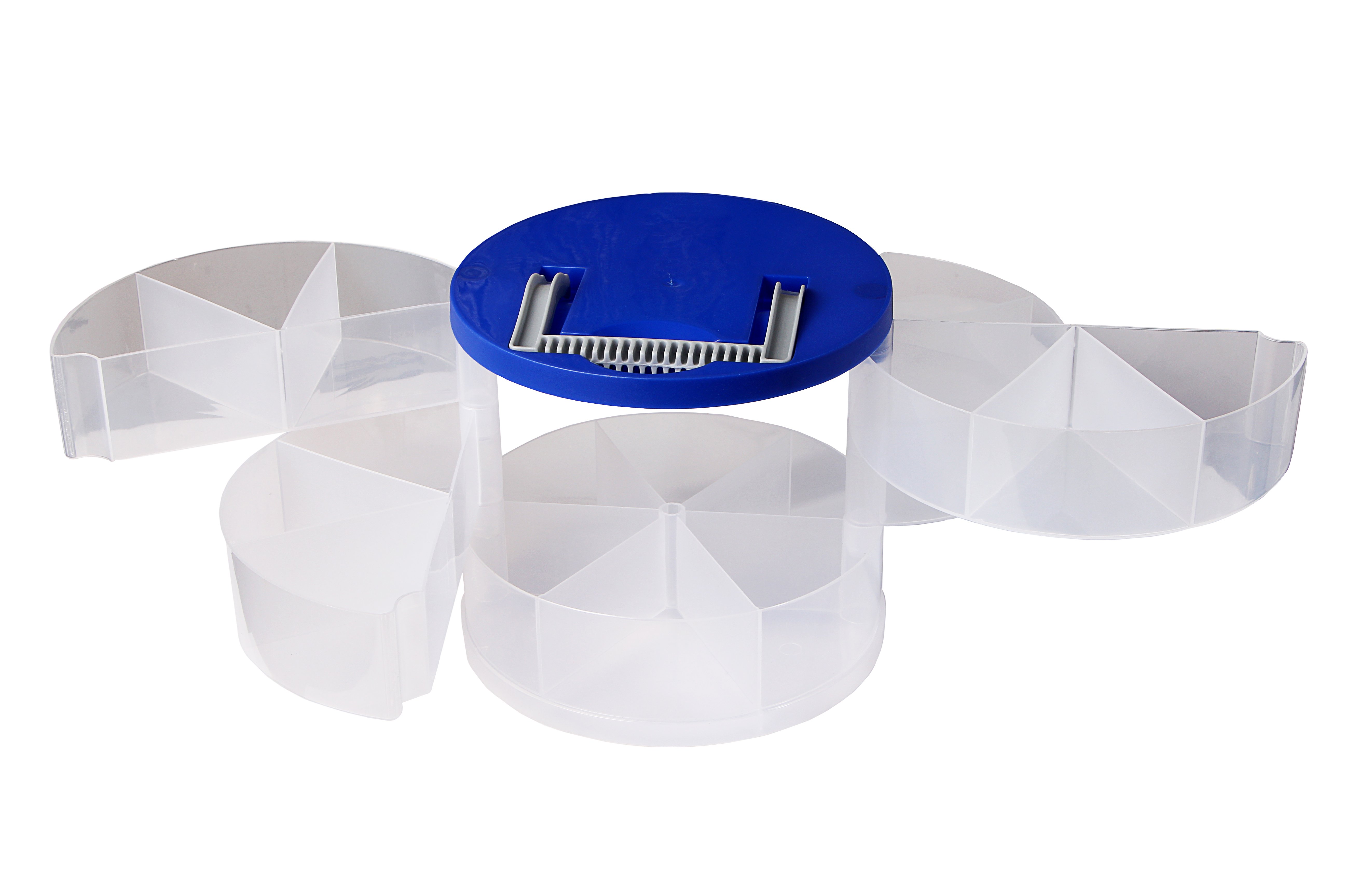 Ящик пластиковый круглый Heidrun Даймикс, 20х18 см, голубой (700) - фото 2