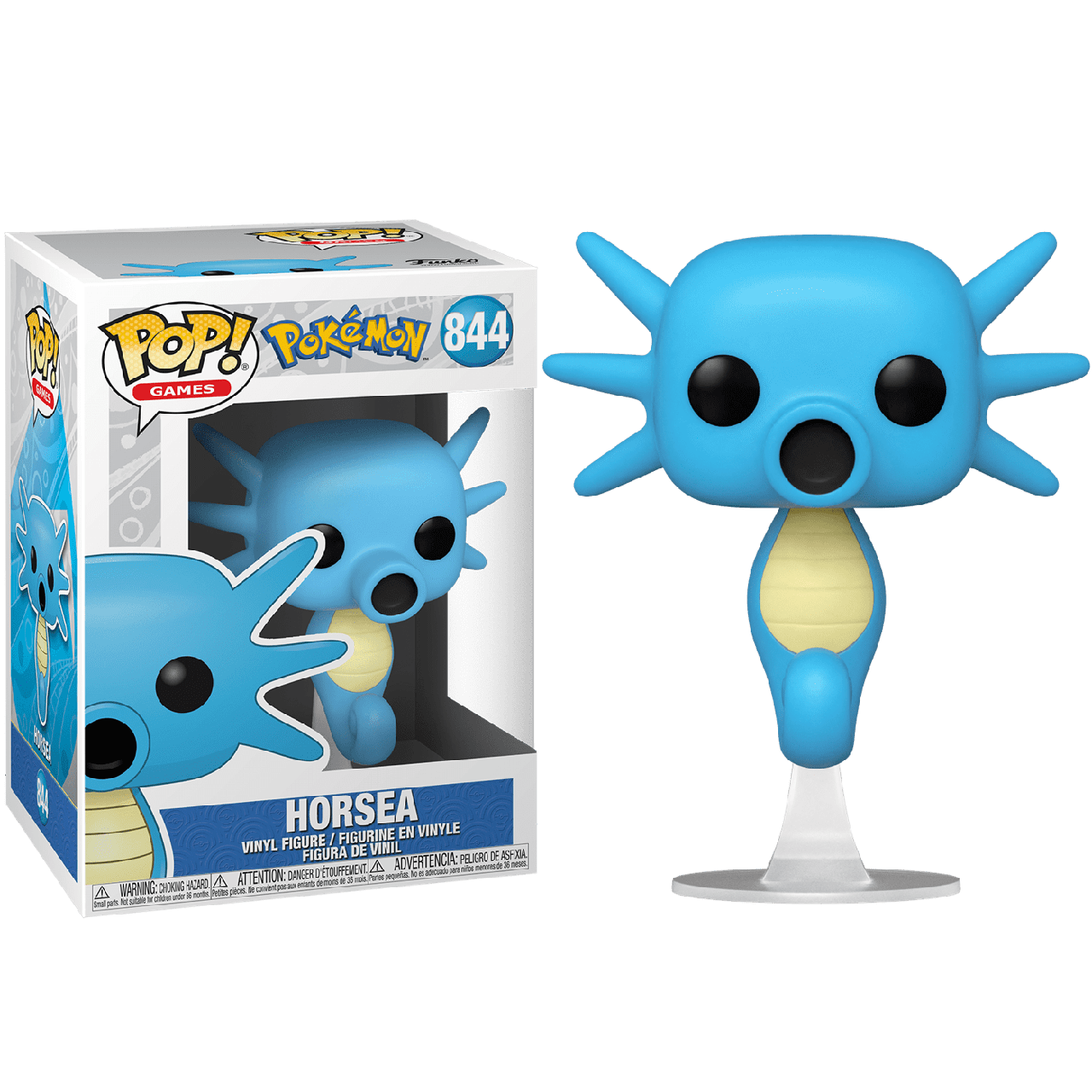 Фігурка Funko Pop Фанко Поп Покемони Покедекс Pokemon GO Horsea 10 см Game P P 844 - фото 2