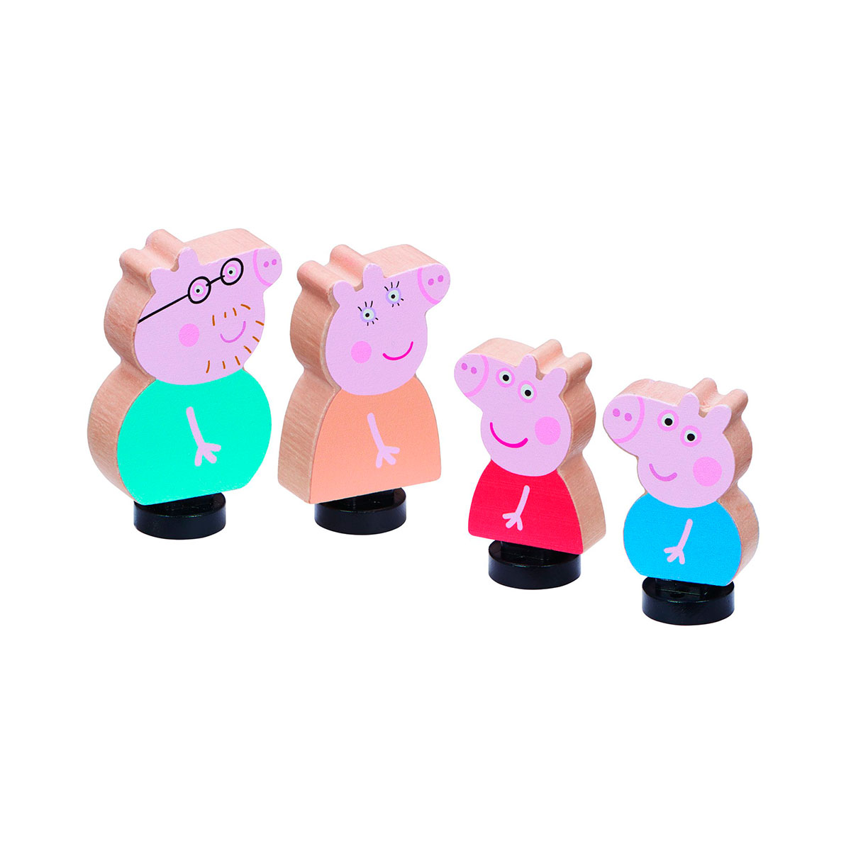 Деревянный набор фигурок Peppa Pig Семья Пеппы (7628) - фото 6
