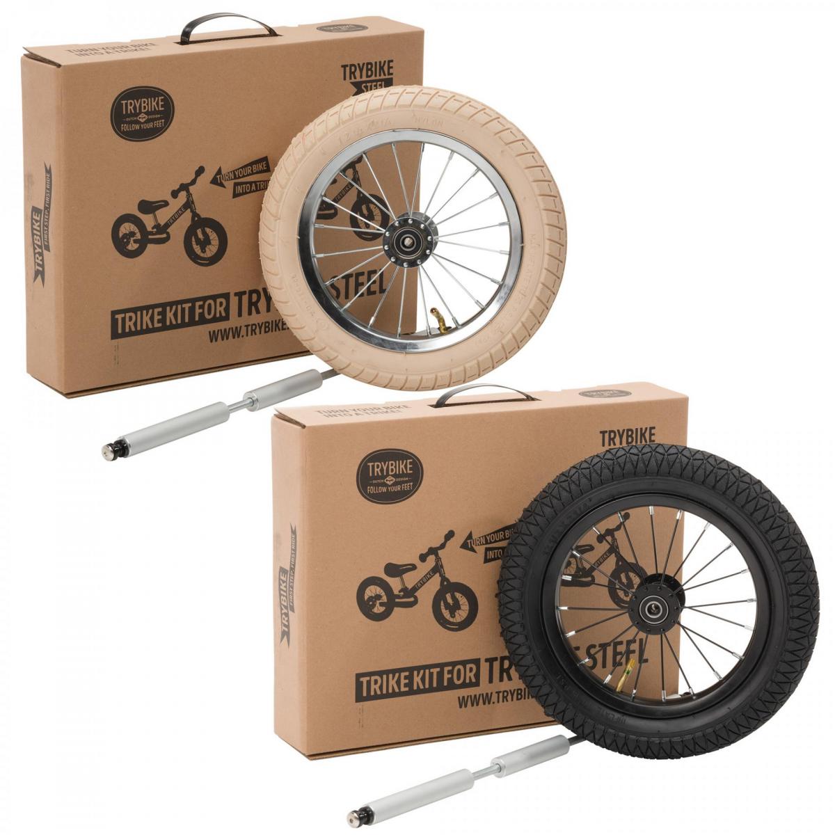Дополнительное колесо для балансирующего велосипеда Trybike, светло-бежевое (TBS-100-TKV) - фото 3