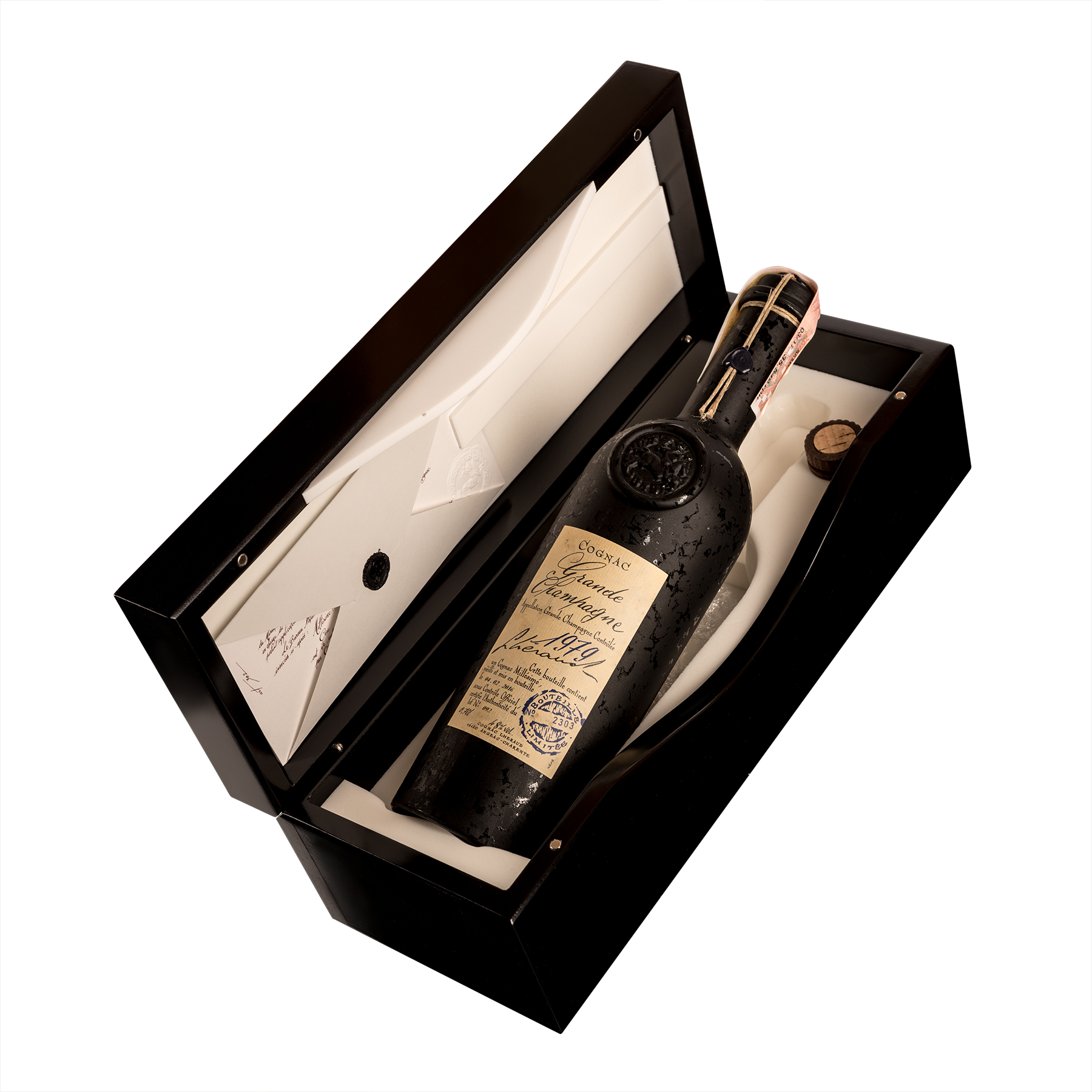 Коньяк Lheraud 1979 Grande Champagne, в деревянной коробке, 48%, 0,7 л - фото 3