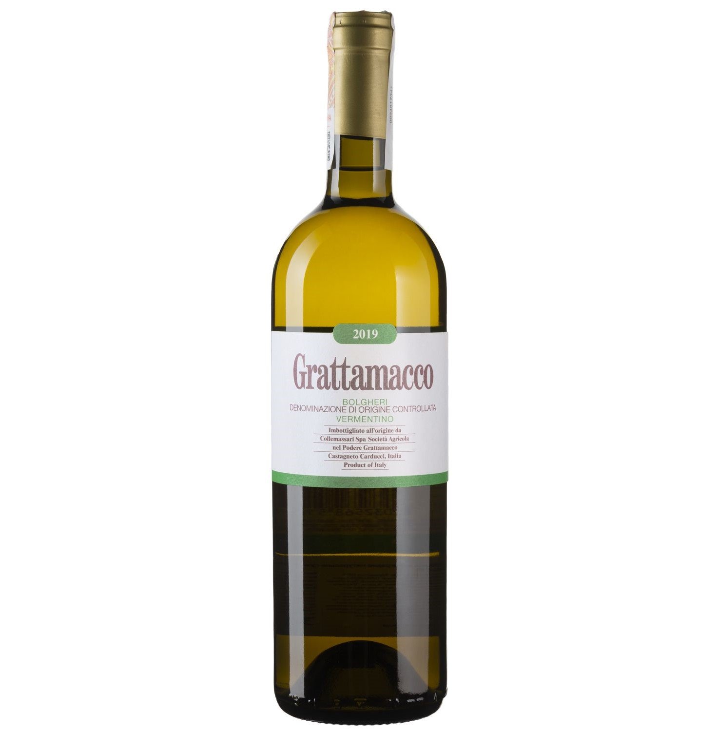 Вино Grattamacco Grattamacco Bianco 2019, біле, сухе, 0,75 л - фото 1