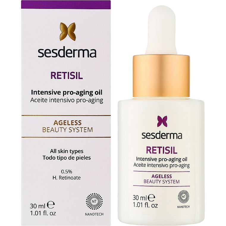 Олія для обличчя Sesderma Retisil Intensive pro-aging oil для інтенсивного омолоджуючого догляду 30 мл - фото 1