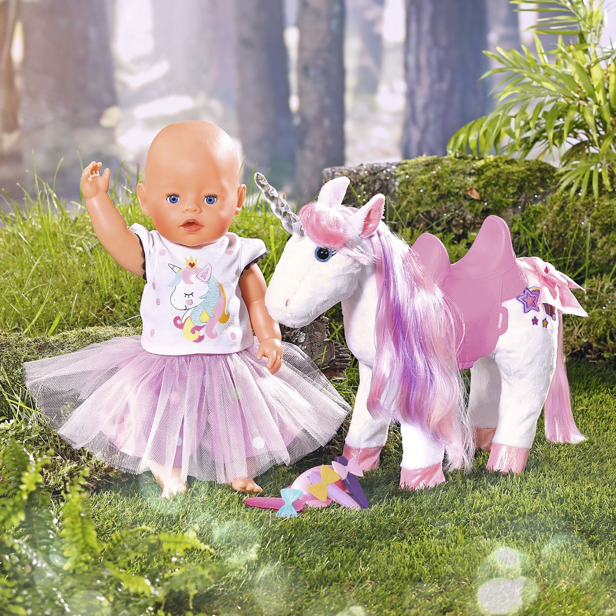 Інтерактивна іграшка для ляльки Baby Born Казковий єдиноріг (828854) - фото 4