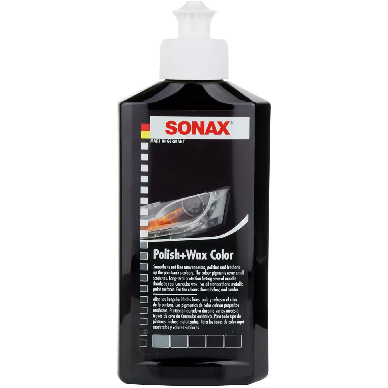 Поліроль Sonax NanoPro, з воском кольоровий, чорна, 250 мл - фото 1