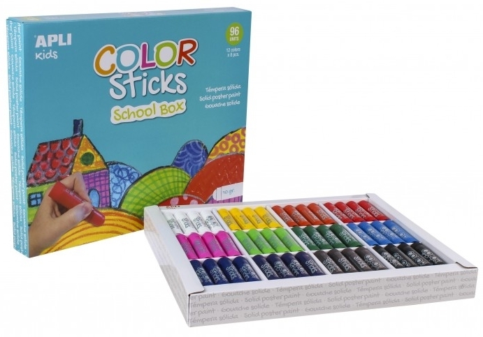 Цветной карандаш Apli Kids Темпера, 10 г, цвет в асс., 1 шт. (14850) - фото 2