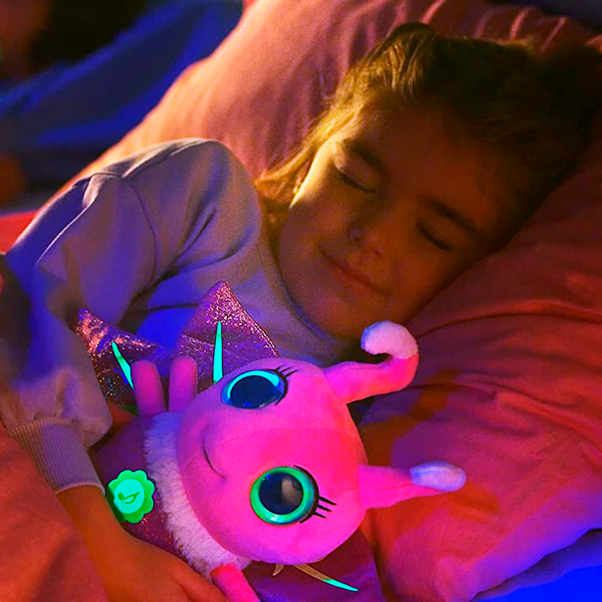 Интерактивная мягкая игрушка Glowies, светлячек, розовый (GW001) - фото 7