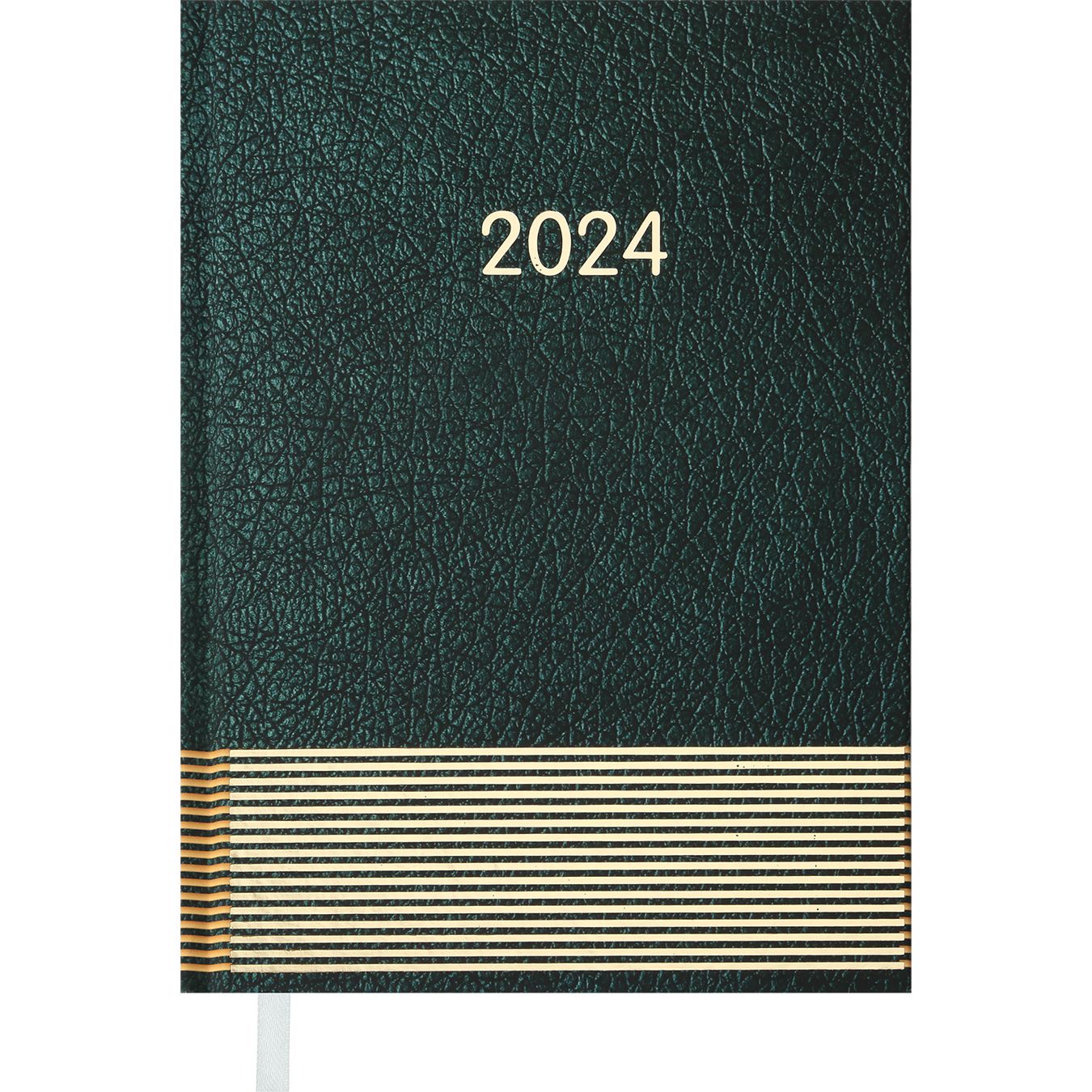 Ежедневник датированный Buromax Parallel 2024 A5 зеленый (BM.2107-04) - фото 1