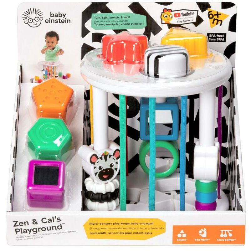 Іграшка-сортер Baby Einstein Zen & Cals Playground Sensory Shape Sorter (12493) - фото 2