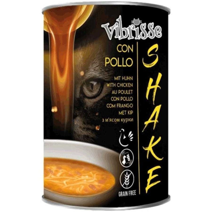 Вологий корм для котів Vibrisse Shake суп з куркою 135 г - фото 1