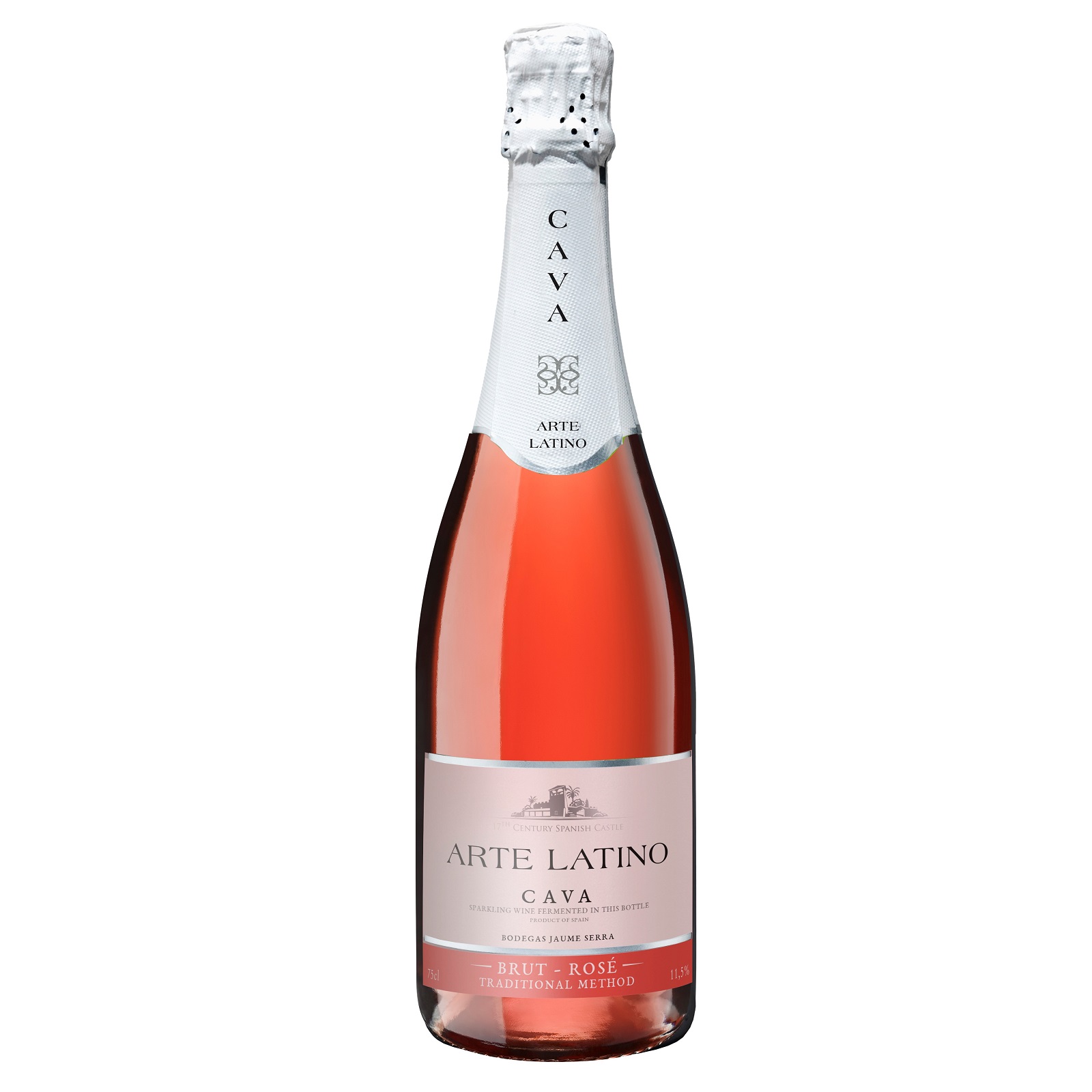 Вино игристое Arte Latino Cava Brut Rose, розовое, сухое, 11,5%, 0,75 л - фото 1