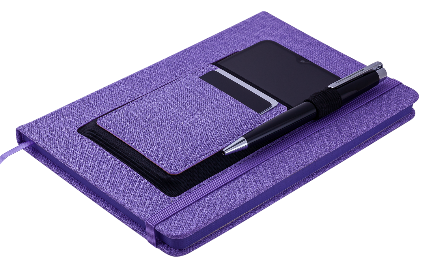 Блокнот деловой Buromax Comfort А5 96 л. в клеточку обложка искусственная кожа фиолетовый (BM.295109-07) - фото 2