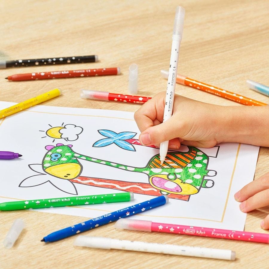 Фломастеры BIC Kids Magic Felt Pens 12 шт. (9202963) - фото 4