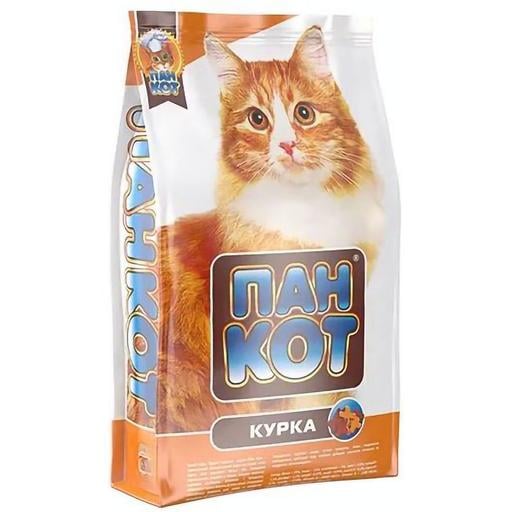 Сухий корм для котів Пан Кот Курка, 10 кг - фото 1