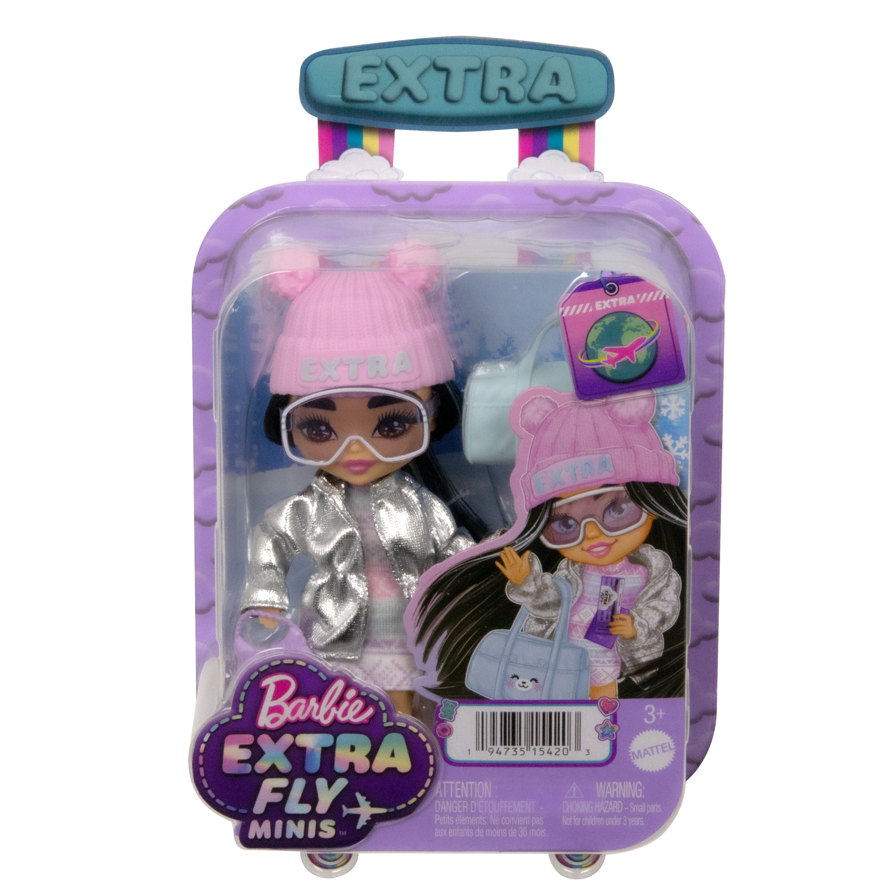 Мінілялька Barbie Extra Fly Minis Сніжна леді (HPB20) - фото 4