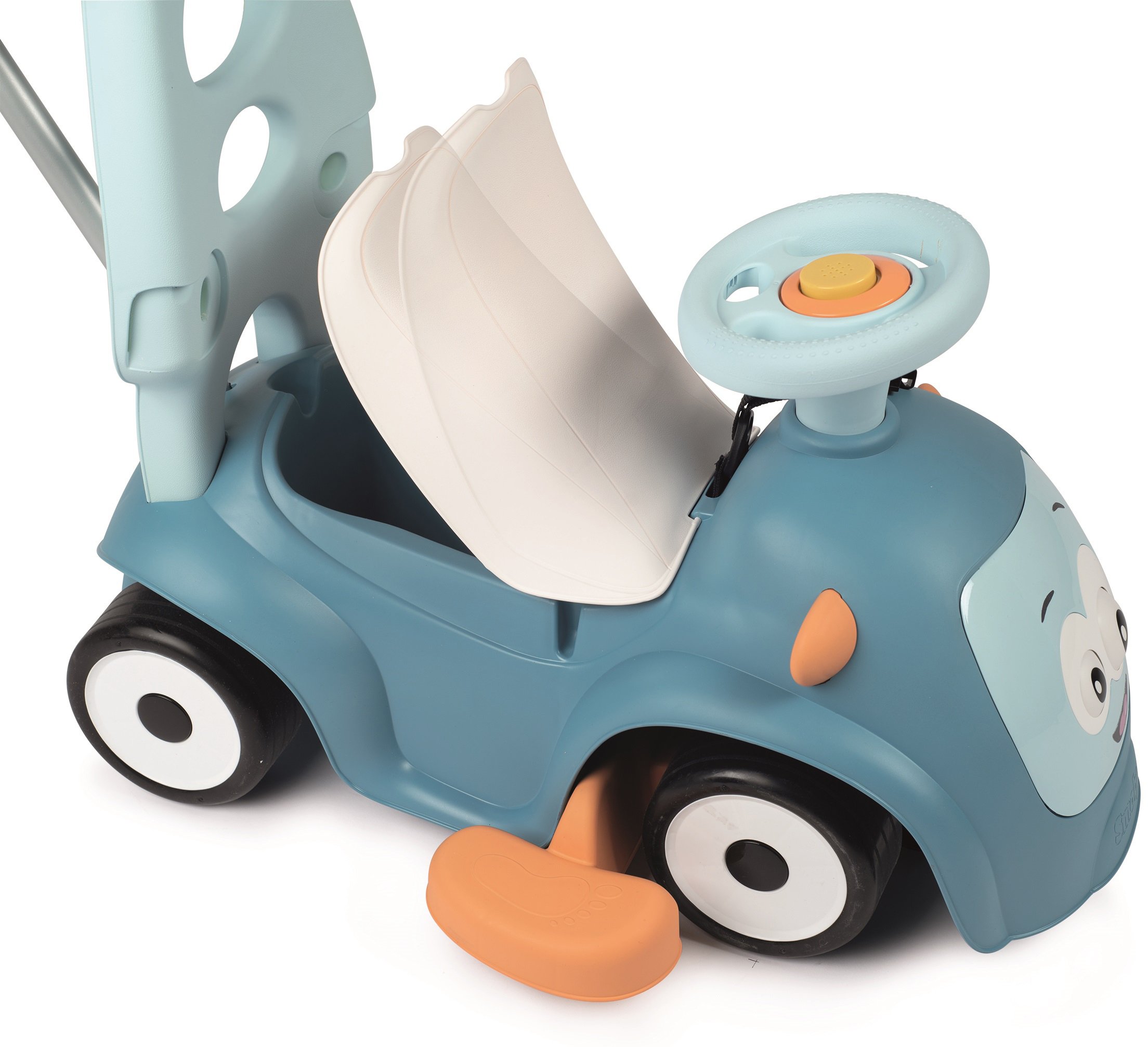 Машина для катания детская Smoby Toys Маестро 4 в 1 с функцией качели, голубой (720304) - фото 3