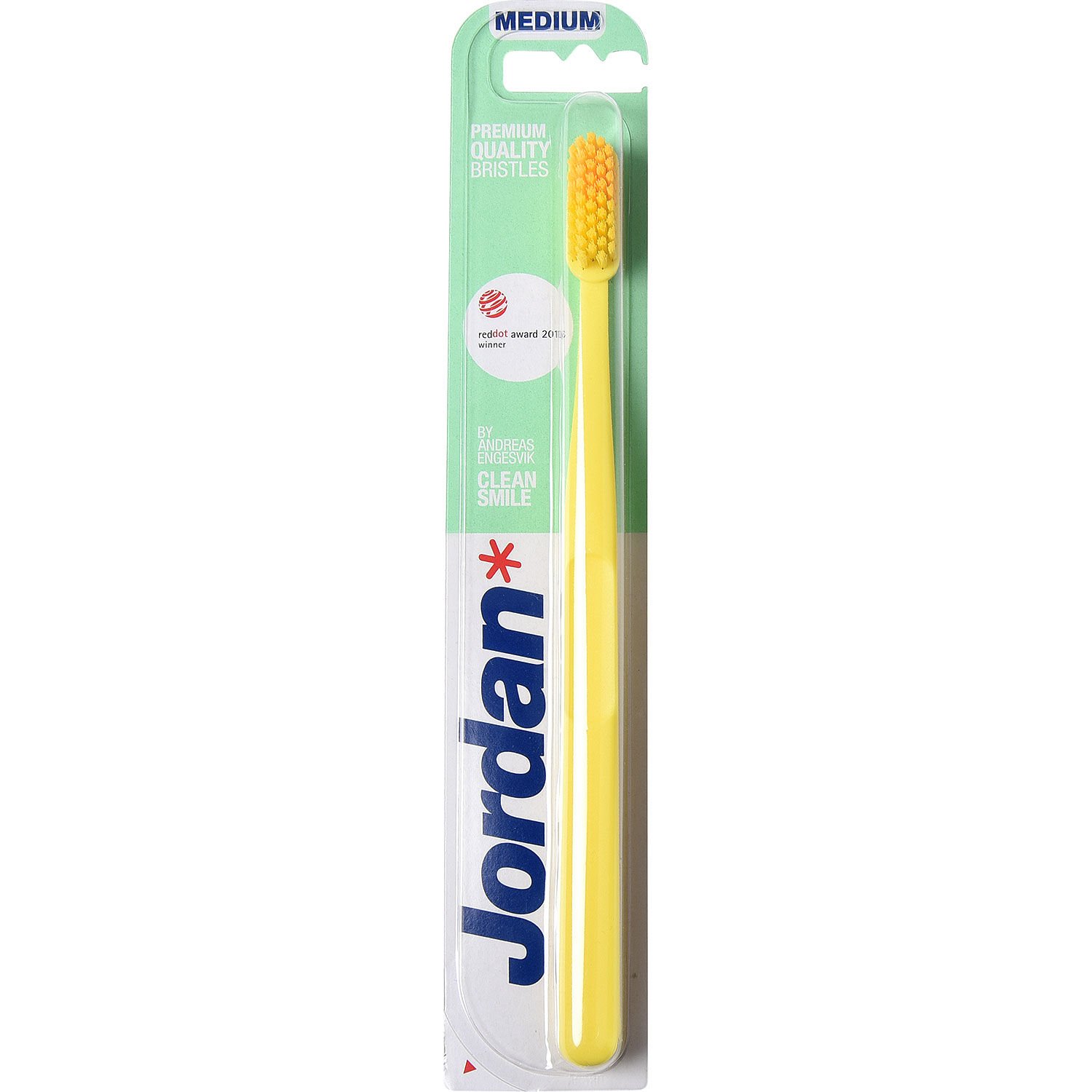 Зубна щітка Jordan Clean Smile, жовтий - фото 1