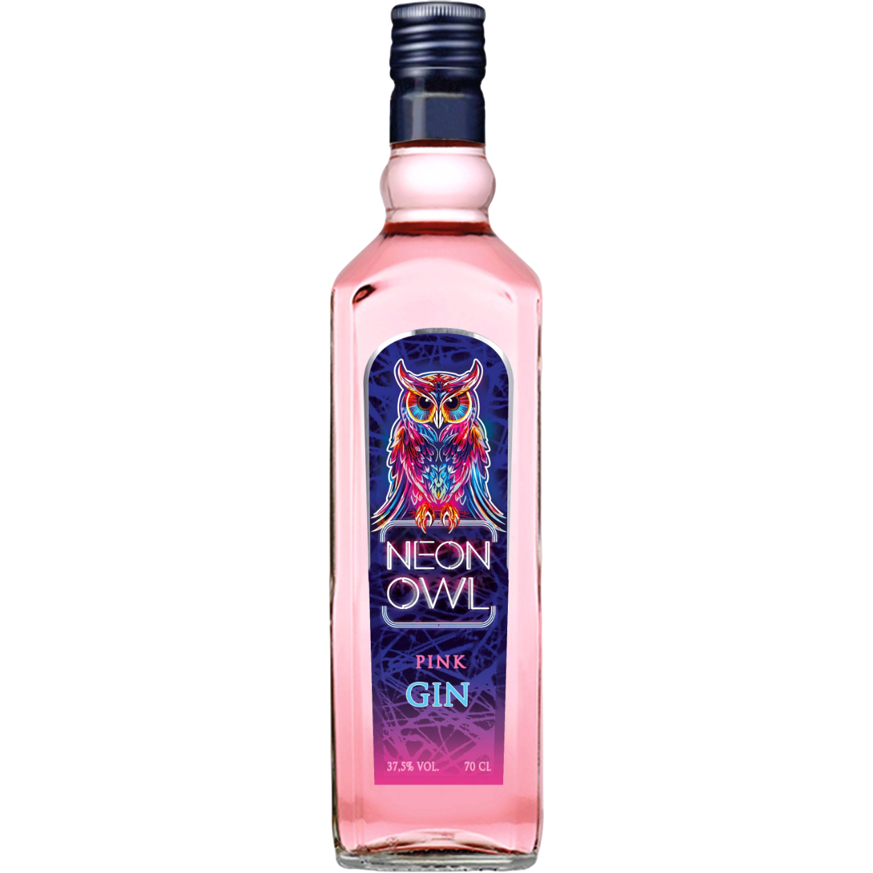 Джин Neon Owl Pink 37.5% 0.7л - фото 1