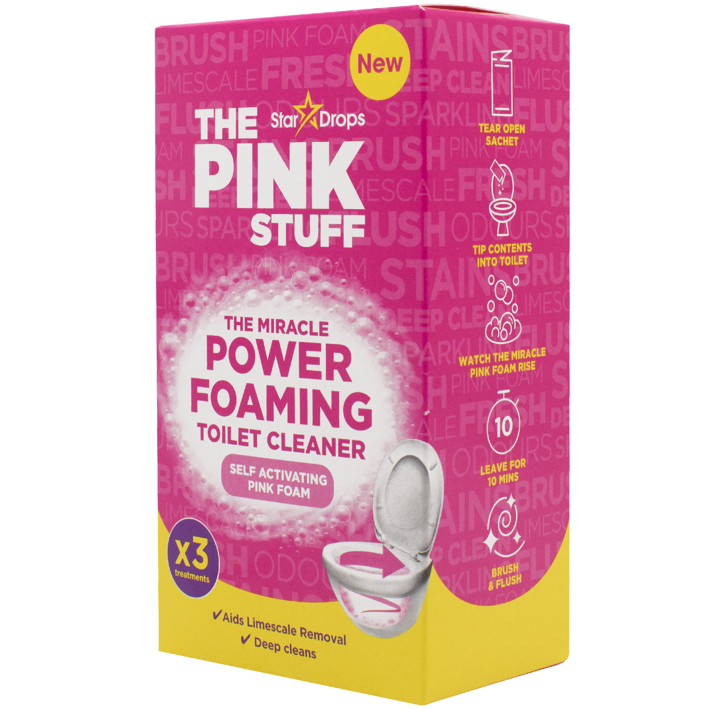 Порошок для чищення унітаза Pink Stuff 300 г (3 x 100 г) - фото 1