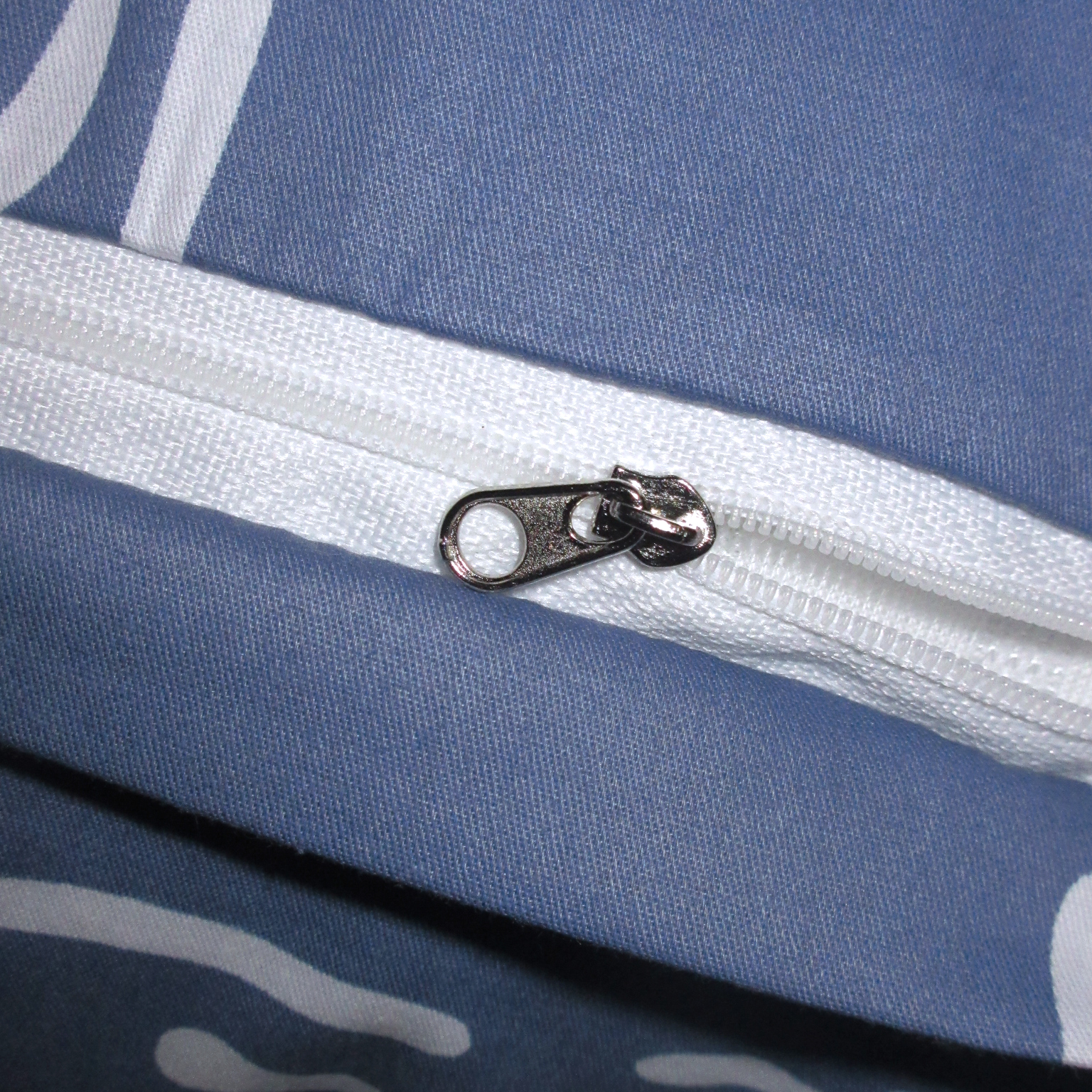 Комплект постельного белья TAG Tekstil с компаньоном Евро Синий 000142398 (S322) - фото 6
