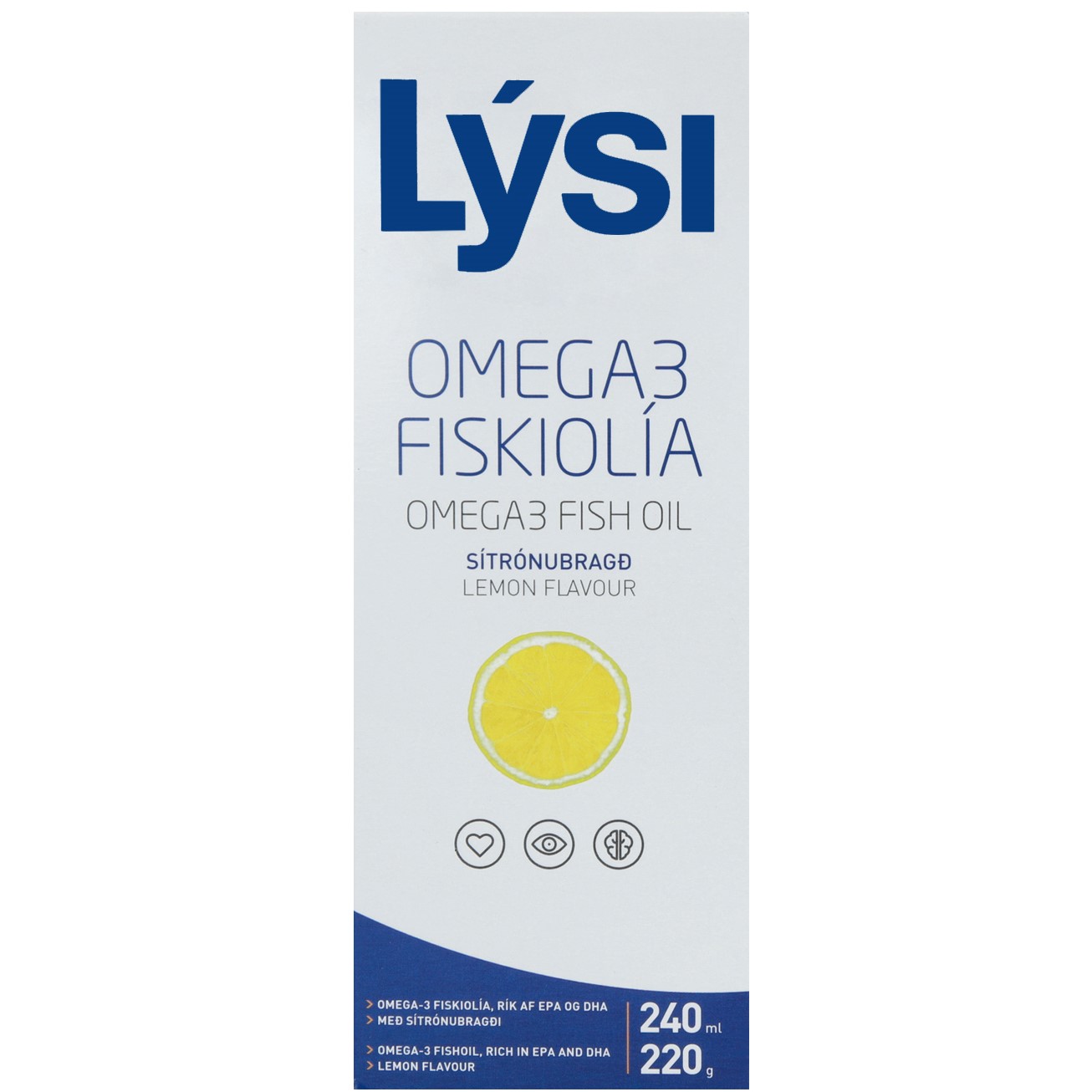 Омега-3 Lysi жирные кислоты EPA/DHA в жидкости со вкусом лимона 240 мл - фото 2