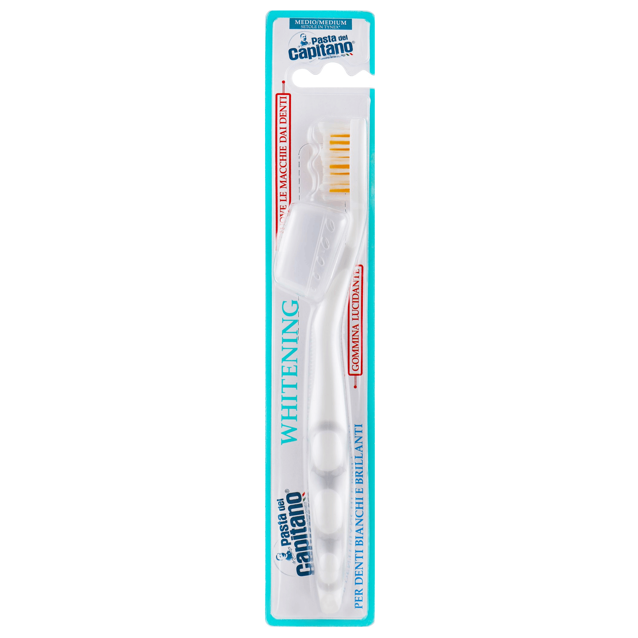 Зубна щітка Pasta Del Capitano Whitening Medium, середня, сірий - фото 1