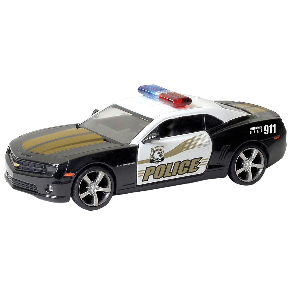 Машинка Uni-fortune Chevrolet Camaro Police Car, 1:32, черный (554005P) - фото 1