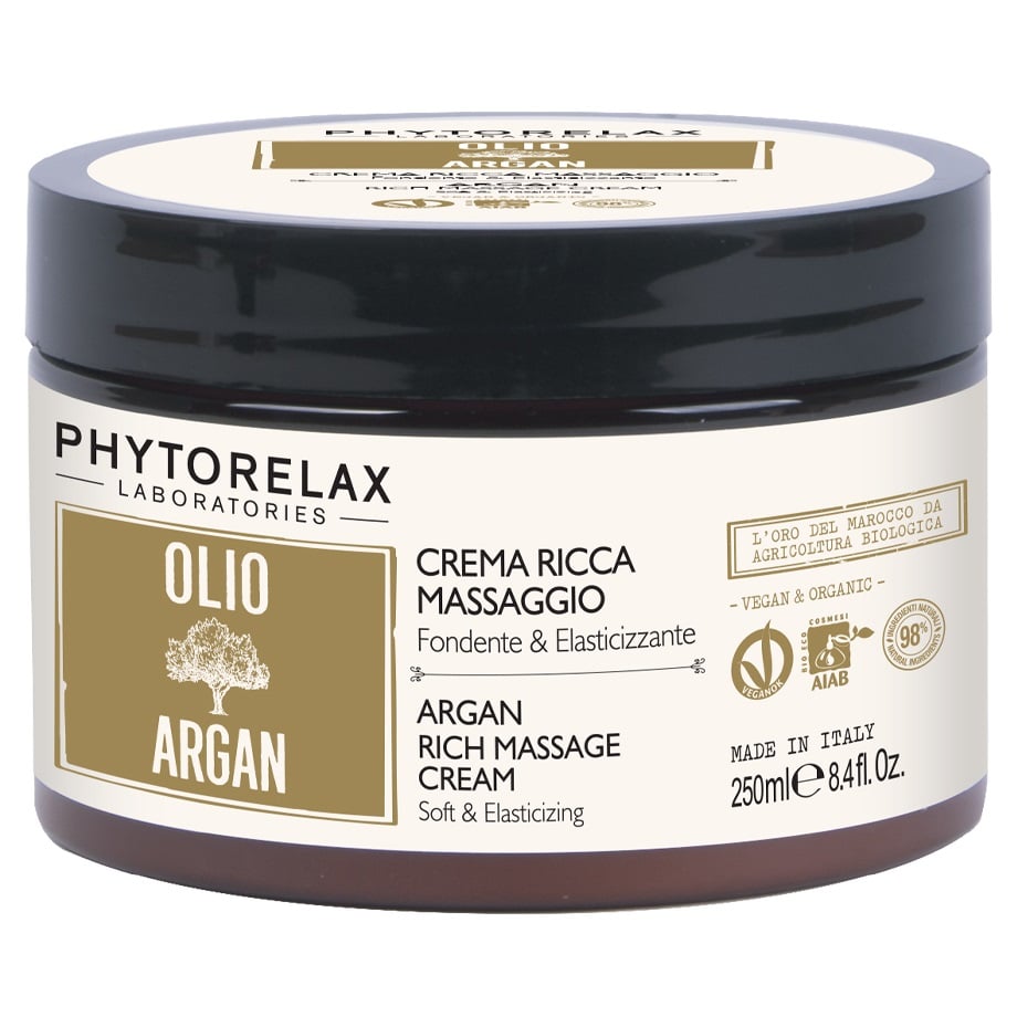 Масажний крем для тіла Phytorelax Vegan Organic Argan Oil, 250 мл (6028243) - фото 1