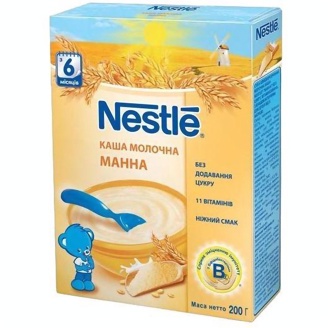 Молочна каша Nestle Манна 200 г - фото 1