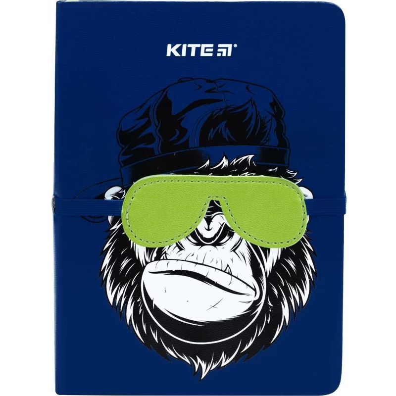 Photos - Notebook KITE Блокнот  Blue monkey B6 в клітинку 96 аркушів синій  (K22-464-3)