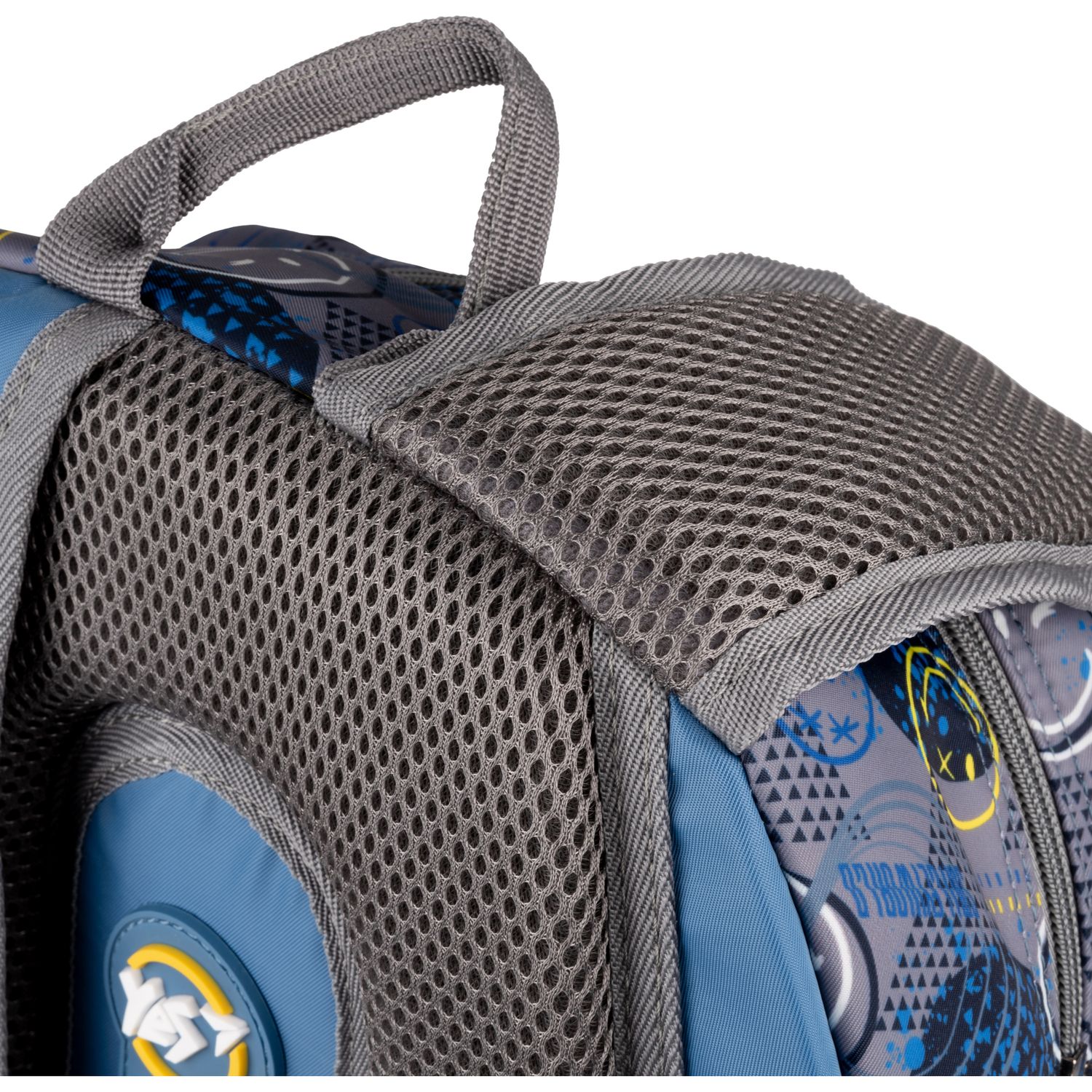 Рюкзак Yes TS-43 Smiley World, серый с голубым (559540) - фото 9