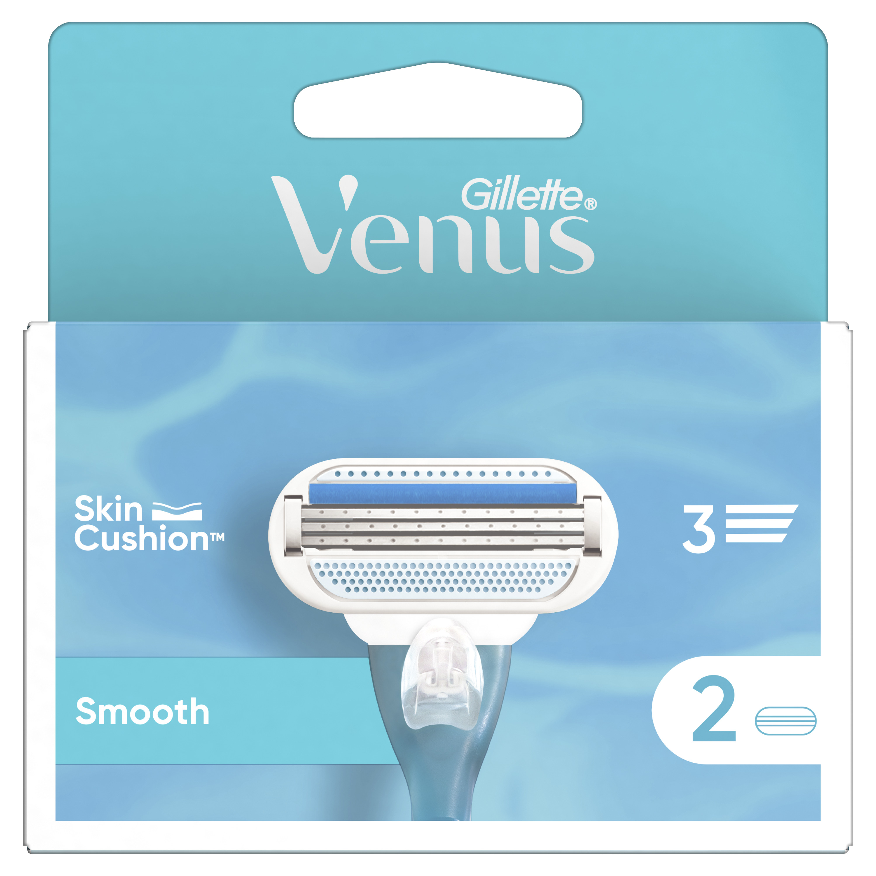 Сменные картриджи для бритья Gillette Venus Smooth, 2 шт. - фото 2