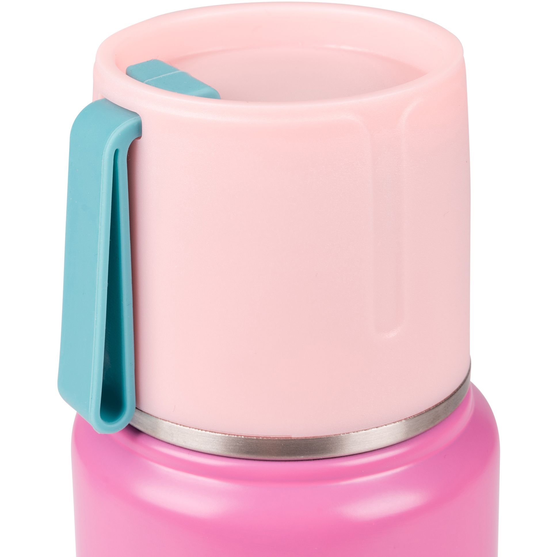 Термос Yes Fusion з чашкою рожевий 420 мл (708208) - фото 6