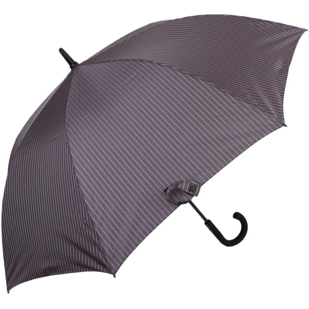 Чоловіча парасолька-палиця напівавтомат Fulton 117 см сіра - фото 1
