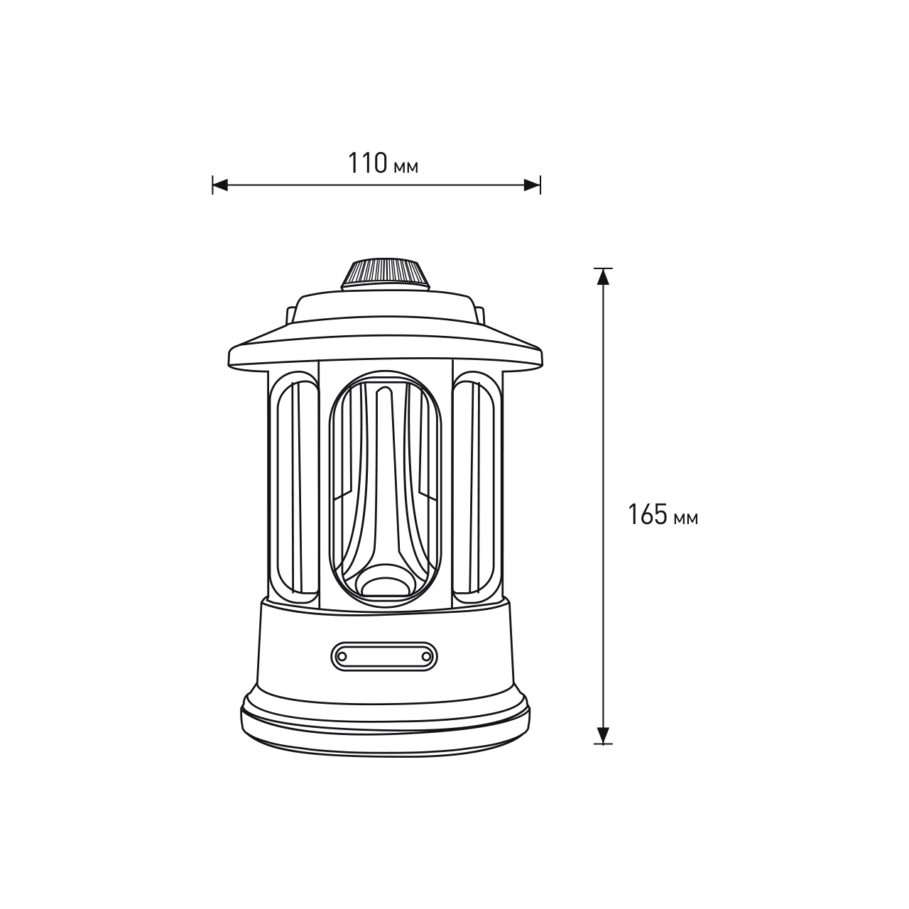 Світлодіодний ліхтар Eurolamp портативний 6W battery+Type-C білий (CL-6W(white)) - фото 3