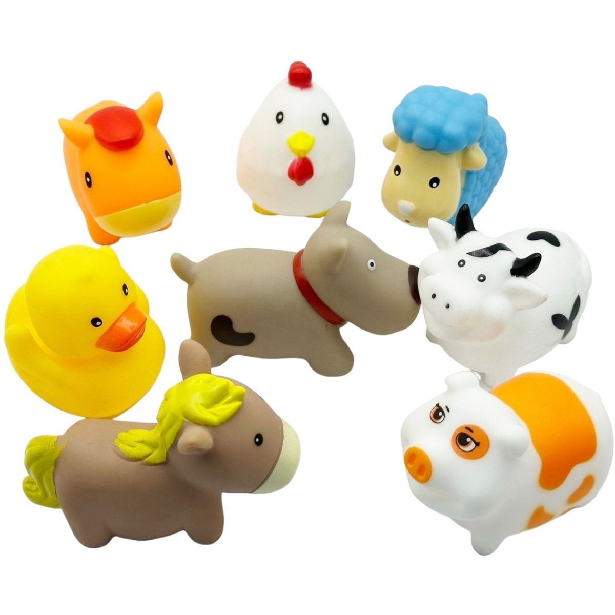 Набор игрушек для купания Bibi Toys Домашние животные 8 шт. (760936BT) - фото 1