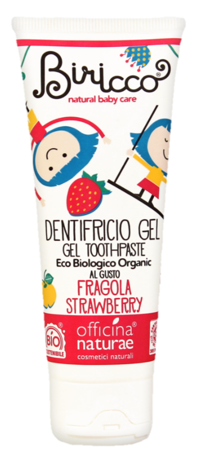 Детская органическая зубная паста Officina naturae, с клубничным вкусом, 75 мл - фото 1