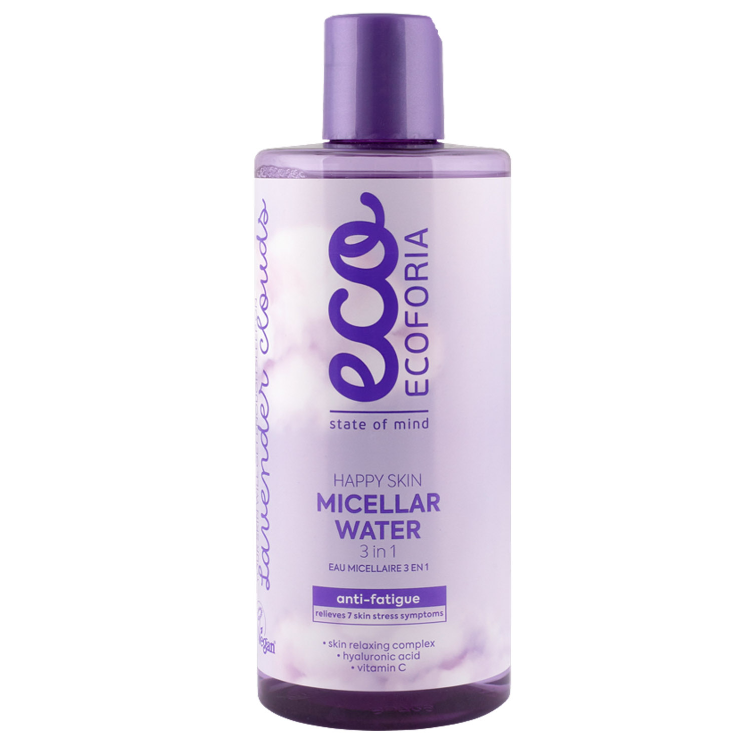 Міцелярна вода Ecoforia Lavender Clouds Happy Skin 3 в 1 300 мл - фото 1