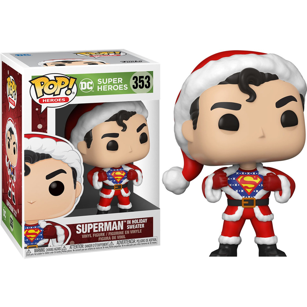 Фигурка Funko Pop Фанко Поп Супер герои Супермен Super Heroes Holidays Superman 10 см SН S 353 - фото 2