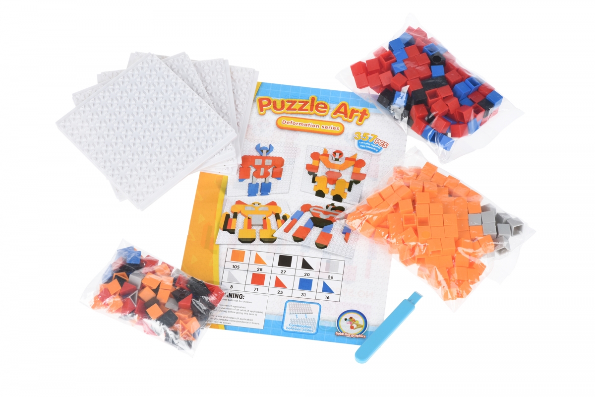Пазл-мозаика Same Toy Puzzle Art Deformation series Роботы, 357 элементов (5992-3Ut) - фото 2