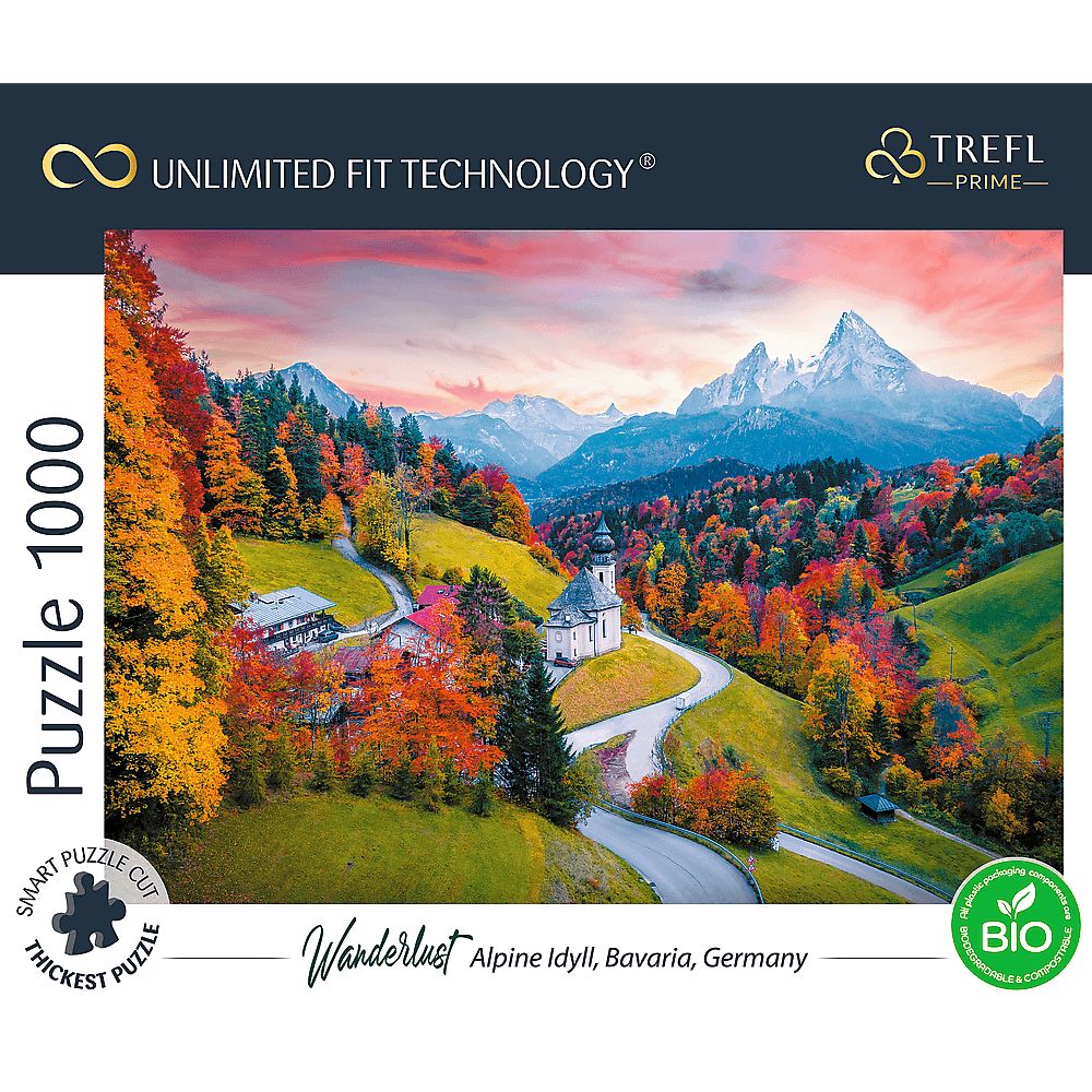 Пазли Trefl Безмежна колекція: Біля підніжжя Альп Баварія Німеччина 1000 елементів - фото 3