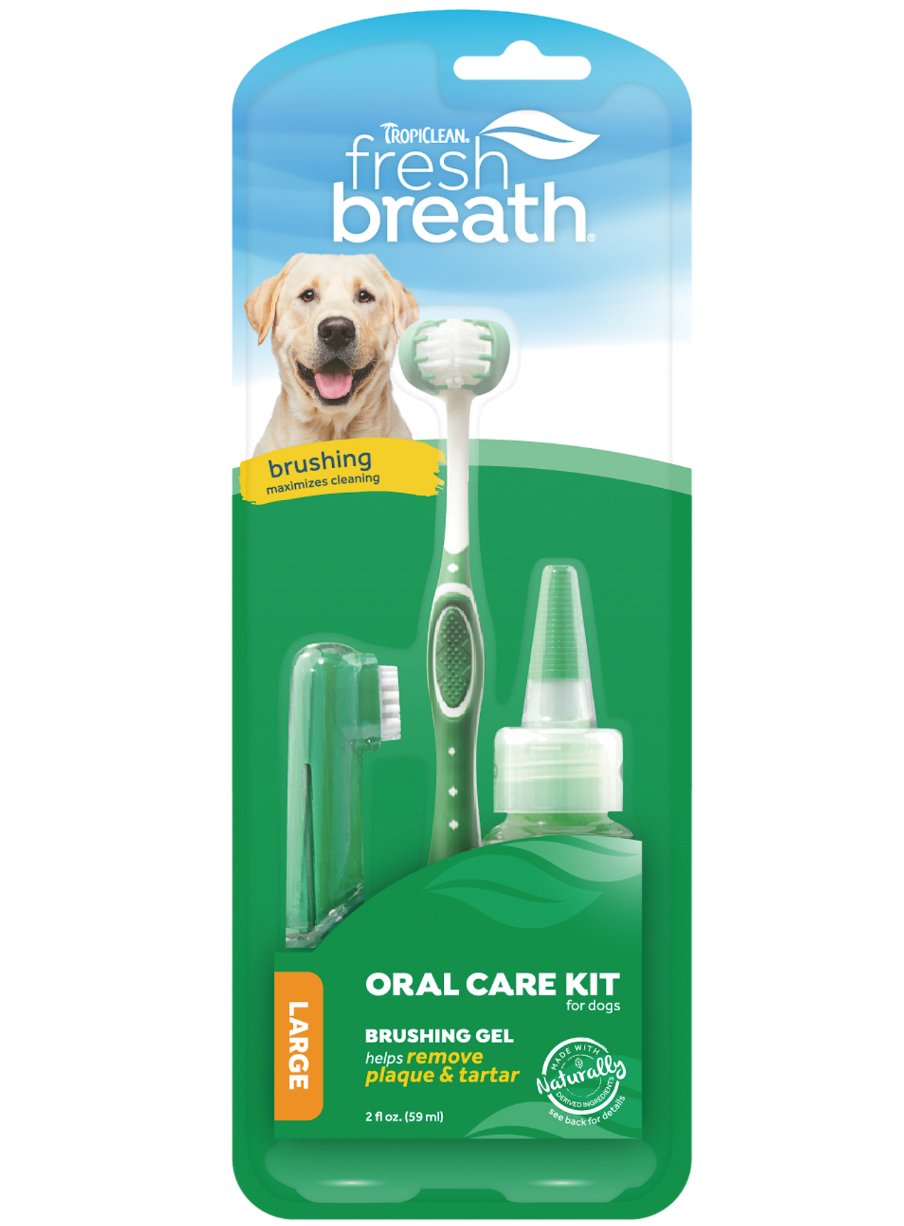 Набір для догляду за ротовою порожниною для собак TropiClean Fresh Breath, 59 мл (1299) - фото 1